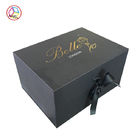 Foldable Fancy Paper Gift Box , Large Decorative Gift Boxes Dark Color